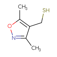 Chemical structure of (3,5-dimethyl-1,2-oxazol-4-yl)methanethiol - CSSB00000181256