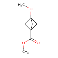 Chemical structure of methyl 3-methoxybicyclo[1.1.1]pentane-1-carboxylate - CSSB03440173225
