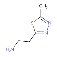 Chemical structure of 2-(5-methyl-1,3,4-thiadiazol-2-yl)ethan-1-amine - CSSB00000732054