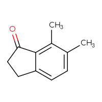 Chemical structure of 6,7-dimethyl-2,3-dihydro-1H-inden-1-one - CSSB00000113098