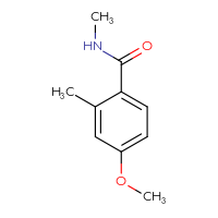Chemical structure of 4-methoxy-N,2-dimethylbenzamide - CSSB00009828957