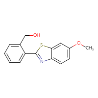 Chemical structure of [2-(6-methoxy-1,3-benzothiazol-2-yl)phenyl]methanol - CSSB02533754772