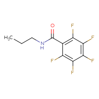 Chemical structure of 2,3,4,5,6-pentafluoro-N-propylbenzamide - CSSB00000600447