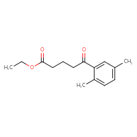 Chemical structure of ethyl 5-(2,5-dimethylphenyl)-5-oxopentanoate - CSSB00020572159