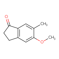 Chemical structure of 5-methoxy-6-methyl-2,3-dihydro-1H-inden-1-one - CSSB00000101124