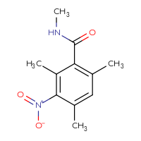 Chemical structure of N,2,4,6-tetramethyl-3-nitrobenzamide - CSSB01992982216
