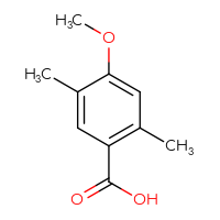 Chemical structure of 4-methoxy-2,5-dimethylbenzoic acid - CSSB00011996352