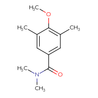 Chemical structure of 4-methoxy-N,N,3,5-tetramethylbenzamide - CSSB00103313365