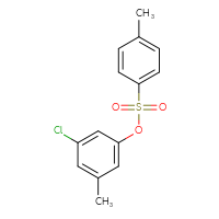 Chemical structure of 3-chloro-5-methylphenyl 4-methylbenzene-1-sulfonate - CSSB02495378150