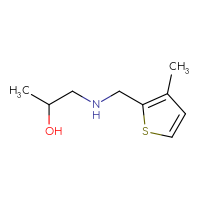 Chemical structure of 1-{[(3-methylthiophen-2-yl)methyl]amino}propan-2-ol - CSSB00000189055