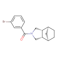 Chemical structure of (1R,2S,6R,7S)-4-(3-bromobenzoyl)-4-azatricyclo[5.2.1.0²,⁶]decane - CSSB02531995524