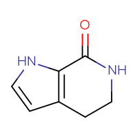 Chemical structure of 1H,4H,5H,6H,7H-pyrrolo[2,3-c]pyridin-7-one - CSSB00000059694