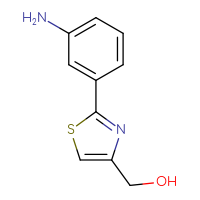 Chemical structure of [2-(3-aminophenyl)-1,3-thiazol-4-yl]methanol - CSSB00010173397