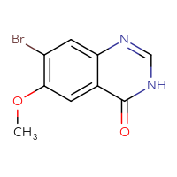 Chemical structure of 7-bromo-6-methoxy-3,4-dihydroquinazolin-4-one - CSSB00021386216