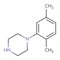 Chemical structure of 1-(2,5-dimethylphenyl)piperazine - CSSB00000689460