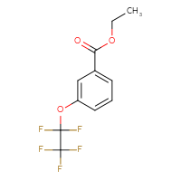 Chemical structure of ethyl 3-(1,1,2,2,2-pentafluoroethoxy)benzoate - CSSB03591026917