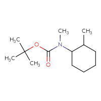 Chemical structure of tert-butyl N-methyl-N-(2-methylcyclohexyl)carbamate - CSSB00011924140