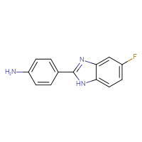Chemical structure of 4-(5-fluoro-1H-1,3-benzodiazol-2-yl)aniline - CSSB00000752591