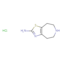 Chemical structure of 4H,5H,6H,7H,8H-[1,3]thiazolo[4,5-d]azepin-2-amine hydrochloride - CSSB00138413425
