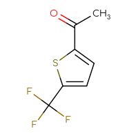 Chemical structure of 1-[5-(trifluoromethyl)thiophen-2-yl]ethan-1-one - CSSB00010345078