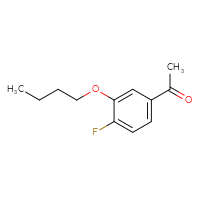 Chemical structure of 1-(3-butoxy-4-fluorophenyl)ethan-1-one - CSSB00010156179