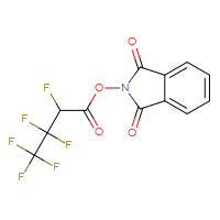 Chemical structure of 1,3-dioxo-2,3-dihydro-1H-isoindol-2-yl 2,3,3,4,4,4-hexafluorobutanoate - CSSB06258920741