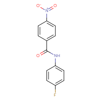 Chemical structure of N-(4-fluorophenyl)-4-nitrobenzamide - CSSB00020600162