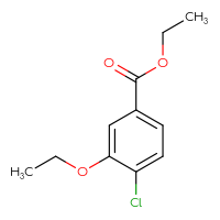 Chemical structure of ethyl 4-chloro-3-ethoxybenzoate - CSSB00010114074