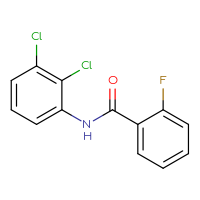 Chemical structure of N-(2,3-dichlorophenyl)-2-fluorobenzamide - CSSB00000582275