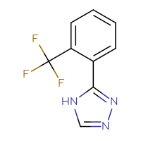 Chemical structure of 3-[2-(trifluoromethyl)phenyl]-4H-1,2,4-triazole - CSSB02518293614