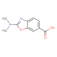Chemical structure of 2-(dimethylamino)-1,3-benzoxazole-6-carboxylic acid - CSSB00013035117