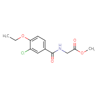 Chemical structure of methyl 2-[(3-chloro-4-ethoxyphenyl)formamido]acetate - CSSB06982889641