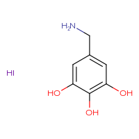 Chemical structure of 5-(aminomethyl)benzene-1,2,3-triol hydroiodide - CSSB00160572878