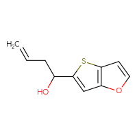 Chemical structure of 1-{thieno[3,2-b]furan-5-yl}but-3-en-1-ol - CSSB21246459244