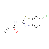 Chemical structure of N-(6-chloro-1,3-benzothiazol-2-yl)prop-2-enamide - CSSB00011325341