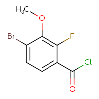 Chemical structure of 4-bromo-2-fluoro-3-methoxybenzoyl chloride - CSSB00015931211