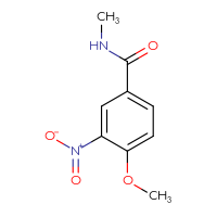 Chemical structure of 4-methoxy-N-methyl-3-nitrobenzamide - CSSB00000159927