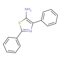 Chemical structure of diphenyl-1,3-thiazol-5-amine - CSSB00007950033