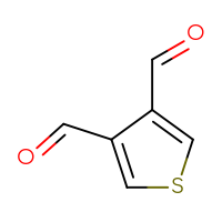 Chemical structure of thiophene-3,4-dicarbaldehyde - CSSB00000091168