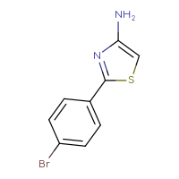 Chemical structure of 2-(4-bromophenyl)-1,3-thiazol-4-amine - CSSB00013169263
