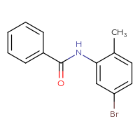 Chemical structure of N-(5-bromo-2-methylphenyl)benzamide - CSSB00000369843