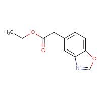 Chemical structure of ethyl 2-(1,3-benzoxazol-5-yl)acetate - CSSB00134615974