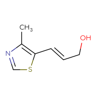 Chemical structure of (2E)-3-(4-methyl-1,3-thiazol-5-yl)prop-2-en-1-ol - CSSB00116385272