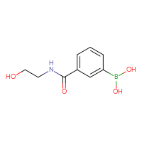 Chemical structure of {3-[(2-hydroxyethyl)carbamoyl]phenyl}boronic acid - CSSB00000070590