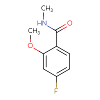 Chemical structure of 4-fluoro-2-methoxy-N-methylbenzamide - CSSB02495566879