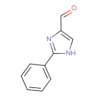 Chemical structure of 2-phenyl-1H-imidazole-4-carbaldehyde - CSSB00000760212