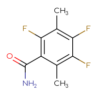 Chemical structure of 2,4,5-trifluoro-3,6-dimethylbenzamide - CSSB00010069339