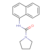 Chemical structure of N-(naphthalen-1-yl)pyrrolidine-1-carboxamide - CSSB00000385663