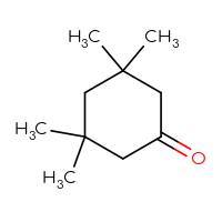 Chemical structure of 3,3,5,5-tetramethylcyclohexan-1-one - CSSB00000033339