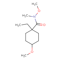Chemical structure of 1-ethyl-N,4-dimethoxy-N-methylcyclohexane-1-carboxamide - CSSB21151592701